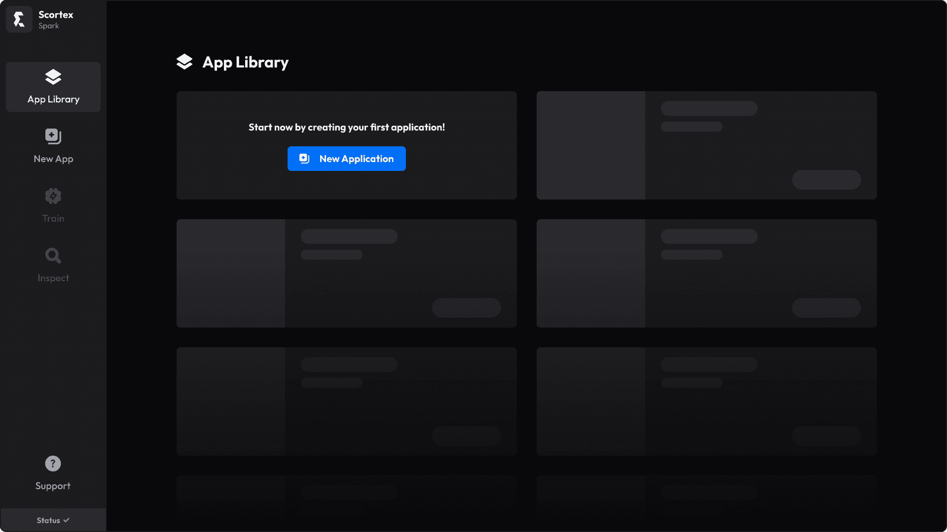 Scortex empty screen