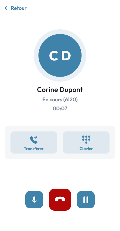 Softphone call