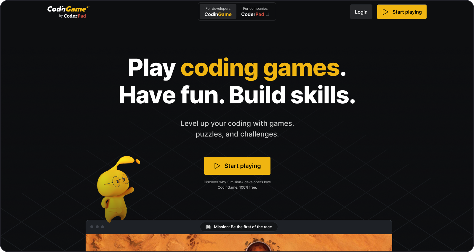 Codingame landing