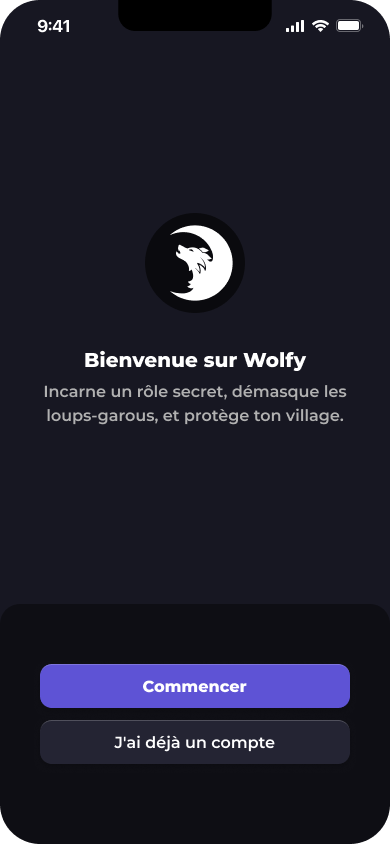 Wolfy onboarding
